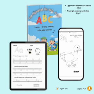 Fun Alphabet for Kids– 150+ Pages