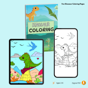 Dinosaur coloring pages -10 pages
