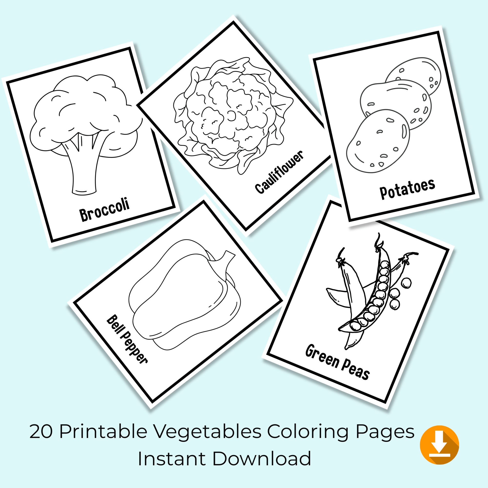 Vegetable Coloring Book - Image 2