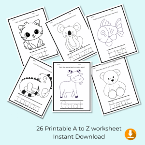 26 Printble A to Z worksheet (22) (1)