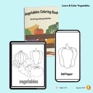 Vegetable Coloring Book